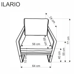 Halmar Fotele*ILARIO fotel wypoczynkowy, czarny / naturalny (1p=1szt)1 sztuka