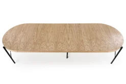 Halmar Stoły*INFERNO stół rozkładany dąb naturalny - czarny (2p=1szt)1 sztuka