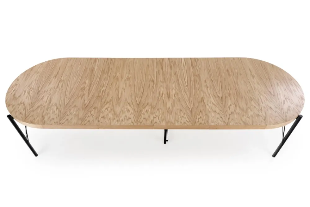 Halmar Stoły*INFERNO stół rozkładany dąb naturalny - czarny (2p=1szt)1 sztuka