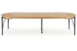 Halmar Stoły*INFERNO stół rozkładany dąb naturalny - czarny (2p=1szt)1 sztuka