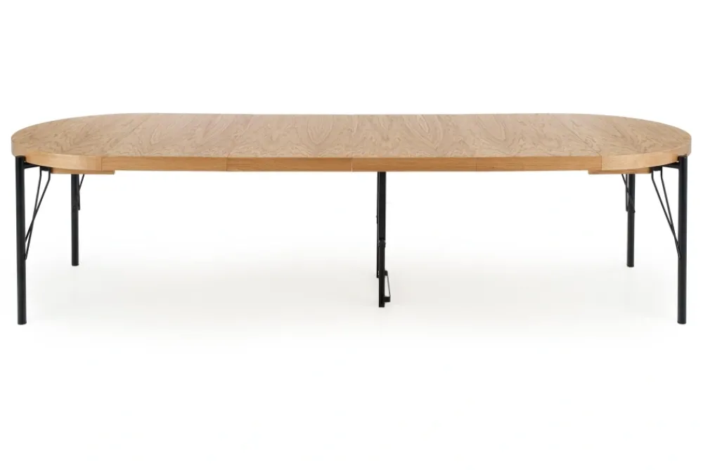 Halmar Stoły*INFERNO stół rozkładany dąb naturalny - czarny (2p=1szt)1 sztuka