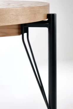 Halmar Stoły*INFERNO stół rozkładany dąb naturalny - czarny (2p=1szt)1 sztuka