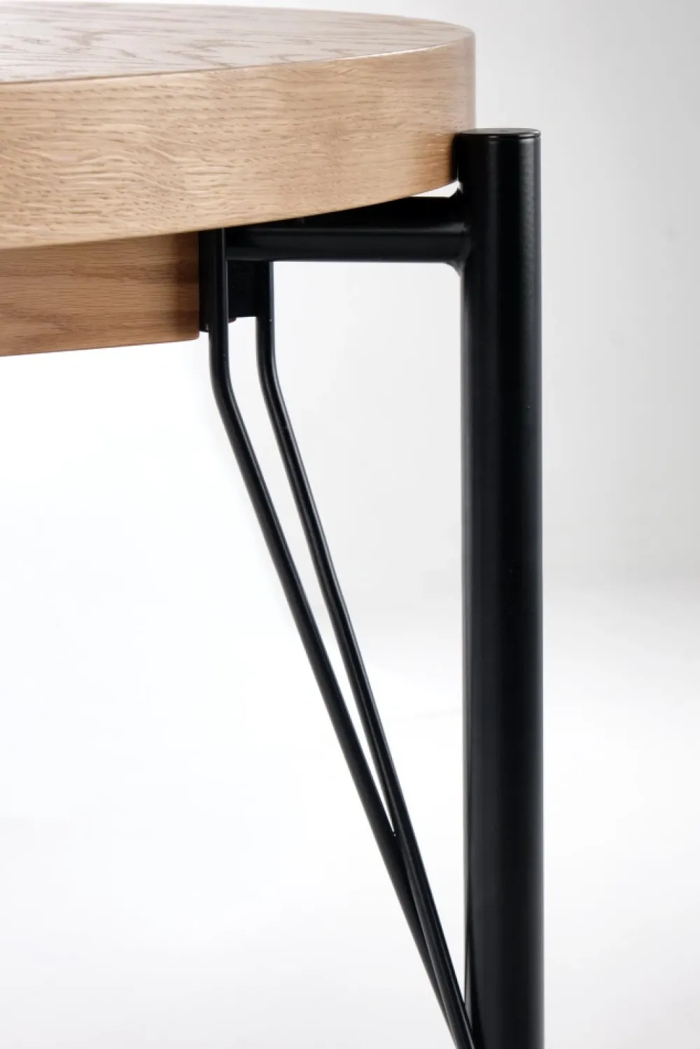 Halmar Stoły*INFERNO stół rozkładany dąb naturalny - czarny (2p=1szt)1 sztuka