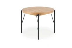 Halmar Stoły*INFERNO stół rozkładany dąb naturalny - czarny (2p=1szt)1 sztuka