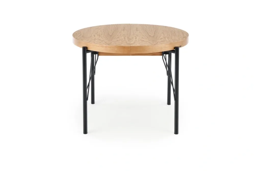 Halmar Stoły*INFERNO stół rozkładany dąb naturalny - czarny (2p=1szt)1 sztuka