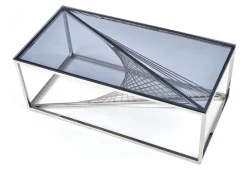 Halmar Ławy I Stoliki Do Salonu|Stoliki Kawowe I Ławy*INFINITY ława, stelaż - srebrny, szkło - dymiony (1p=1szt)1 sztuka