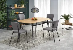 Halmar Stoły*JACKSON stół, blat - dąb złoty, noga - czarny (2p=1szt)1 sztuka