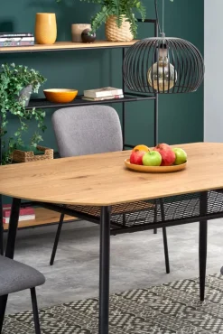 Halmar Stoły*JACKSON stół, blat - dąb złoty, noga - czarny (2p=1szt)1 sztuka