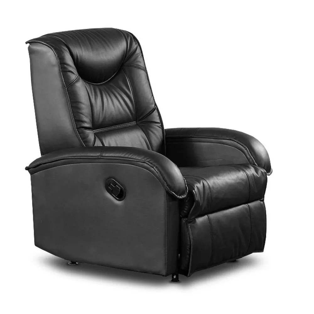 Halmar Fotele*JEFF fotel czarny ekoskóra1 sztuka