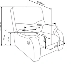Halmar Fotele*JEFF fotel czarny ekoskóra1 sztuka