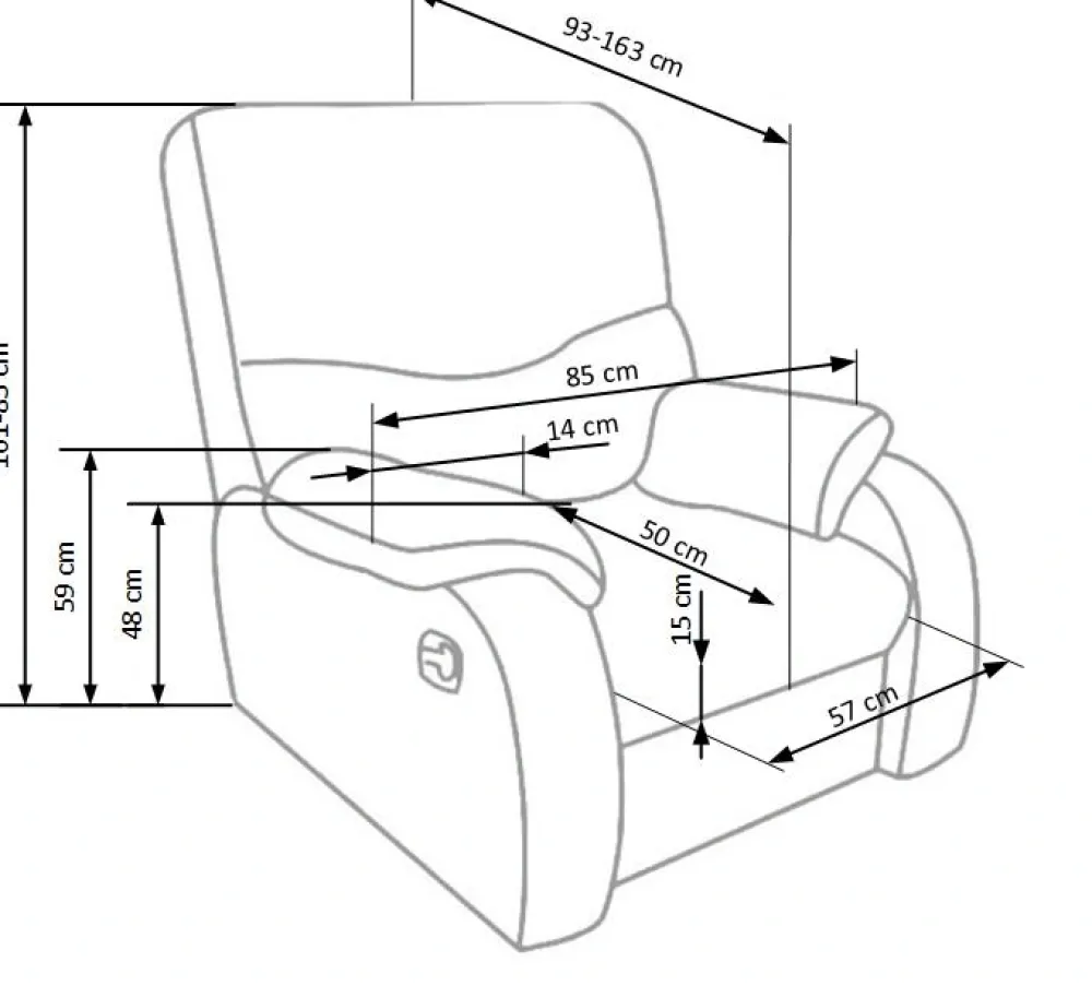 Halmar Fotele*JEFF fotel czarny ekoskóra1 sztuka