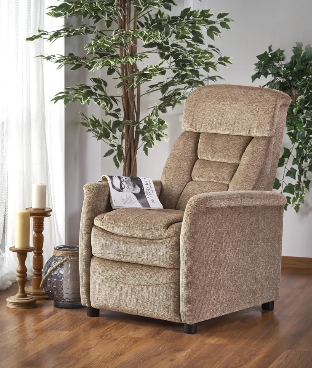 Halmar Fotele*JORDAN fotel wypoczynkowy beżowy (1p=1szt)1 sztuka