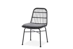 Halmar Meble Ogrodowe|Meble Ogrodowe*K401 krzesło czarny / popielaty (1p=4szt)1 sztuka