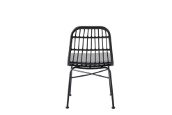 Halmar Meble Ogrodowe|Meble Ogrodowe*K401 krzesło czarny / popielaty (1p=4szt)1 sztuka
