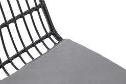 Halmar Meble Ogrodowe|Meble Ogrodowe*K401 krzesło czarny / popielaty (1p=4szt)1 sztuka