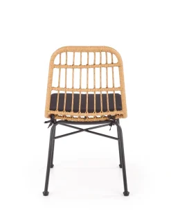 Halmar Meble Ogrodowe|Meble Ogrodowe*K401 krzesło naturalny / czarny (1p=4szt)1 sztuka