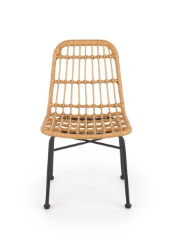 Halmar Meble Ogrodowe|Meble Ogrodowe*K401 krzesło naturalny / czarny (1p=4szt)1 sztuka