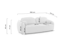 Bogart Kanapy I Sofy Do Salonu*Kanapa Latina z funkcją spania / Lambi 11