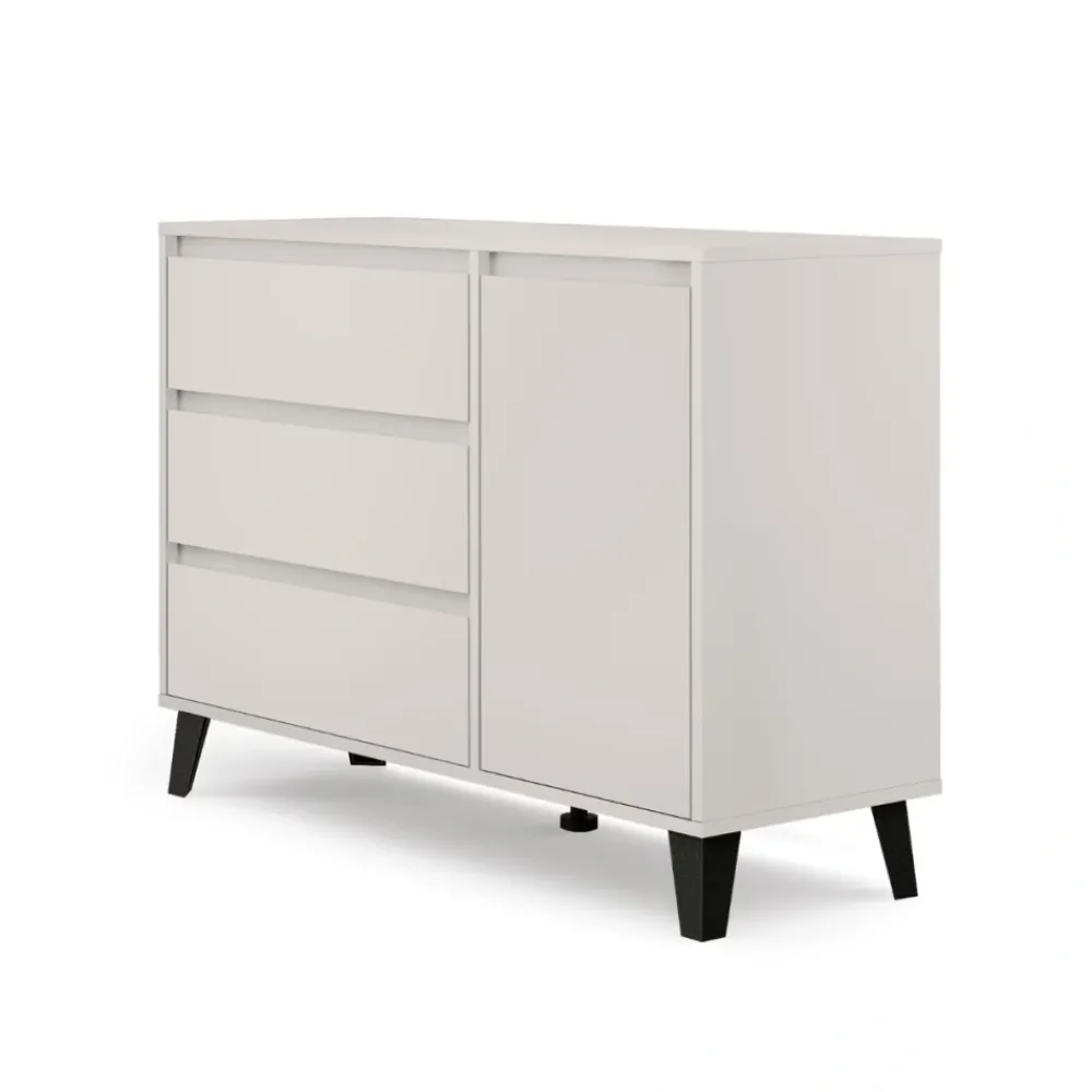 Mebelbos Komody Do Biura|Komody Do Przedpokoju*Kaszmirowa komoda z 3 szufladami i szafką BORG