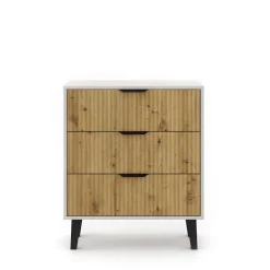 Mebelbos Komody Do Biura|Komody Do Przedpokoju*Kaszmirowa komoda z frontem dąb artisan 3S BORG DUO