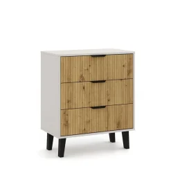 Mebelbos Komody Do Biura|Komody Do Przedpokoju*Kaszmirowa komoda z frontem dąb artisan 3S BORG DUO