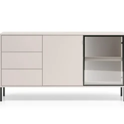 ML Meble Komody Do Biura|Komody Młodzieżowe*Kaszmirowa komoda z szufladami i witryna Barnee 02