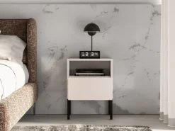 ML Meble Szafki Nocne Do Pokoju Młodzieżowego|Szafki Nocne Do Sypialni*Kaszmirowa szafka nocna na wysokich nóżkach Barnee 05