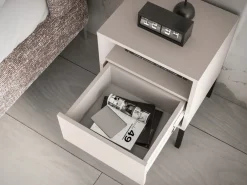 ML Meble Szafki Nocne Do Pokoju Młodzieżowego|Szafki Nocne Do Sypialni*Kaszmirowa szafka nocna na wysokich nóżkach Barnee 05