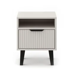 Dzieci Mebelbos Szafki Nocne Do Pokoju Młodzieżowego|Szafki Nocne Do Pokoju Dziecięcego*Kaszmirowa szafka nocna 1S, ryflowany front BORG DUO