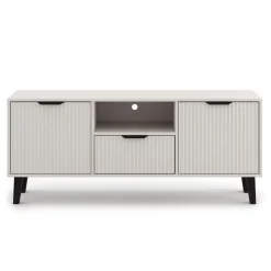 Mebelbos Szafki Rtv Do Salonu|Szafki Rtv*Kaszmirowa szafka RTV z szufladą 2D1S, ryflowane fronty BORG DUO