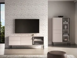 ML Meble Szafki Rtv Do Salonu|Szafki Rtv*Kaszmirowa szafka RTV z wysokimi nóżkami Barnee 04