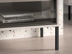 ML Meble Szafki Rtv Do Salonu|Szafki Rtv*Kaszmirowa szafka RTV z wysokimi nóżkami Barnee 04