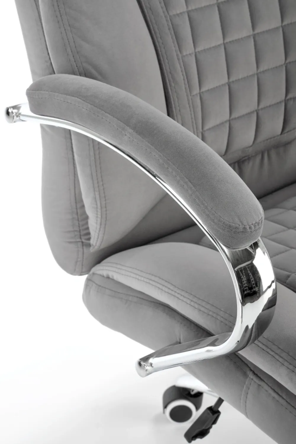 Halmar Fotele*KING 2 fotel gabinetowy, tkanina popielaty (1p=1szt)1 sztuka