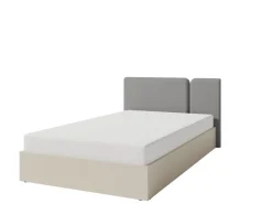 Meblar Łóżka Młodzieżowe|Łóżka Do Sypialni*Łóżko 120 cm ze stelażem metalowym i pojemnikeim Luca LC14 beż piaskowy