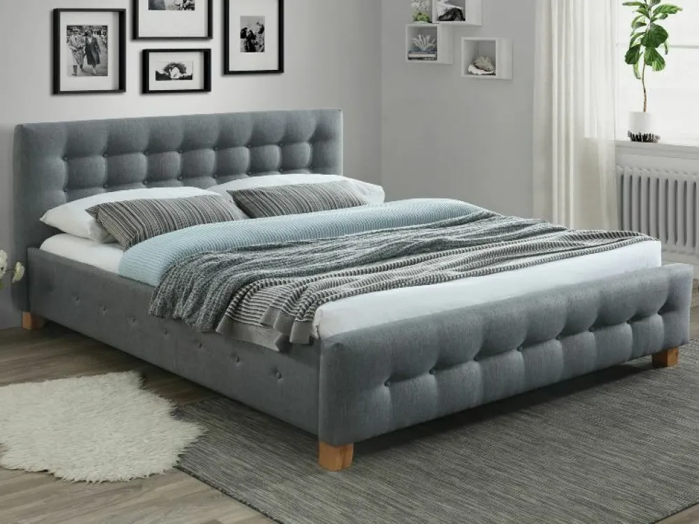 Signal Łóżka Do Sypialni*Łóżko Barcelona tkanina