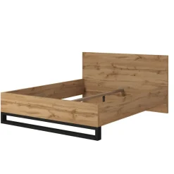 Helvetia Łóżka Do Sypialni|Łóżka Drewniane*Łóżko do sypialni 160x200 bez stelaża Halle S dąb wotan