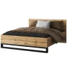 Helvetia Łóżka Do Sypialni|Łóżka Drewniane*Łóżko do sypialni 140x200 bez stelaża Halle S dąb wotan
