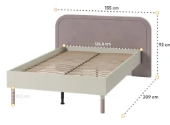 Dzieci Lenart Łóżka Młodzieżowe|Łóżka Do Pokoju Dziecięcego*Łóżko drewniane 120 ze stelażem Harmony HR-09