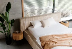 Hauss Łóżka Tapicerowane*Łóżko tapicerowane sztruksowe z pojemnikiem na pościel Scala