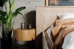 Hauss Łóżka Tapicerowane*Łóżko tapicerowane sztruksowe z pojemnikiem na pościel Scala