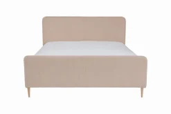 Hauss Łóżka Do Sypialni|Łóżka Tapicerowane*Łóżko tapicerowane 160x200 beżowe Bella Cord 205.16