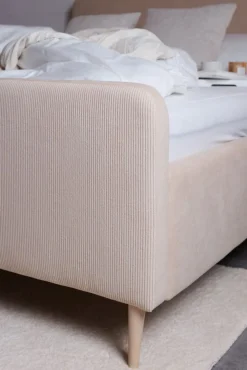 Hauss Łóżka Do Sypialni|Łóżka Tapicerowane*Łóżko tapicerowane 160x200 beżowe Bella Cord 205.16