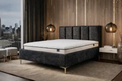 Hauss Łóżka Do Sypialni|Łóżka Tapicerowane*Łóżko tapicerowane 160x200 grafitowe Gaja Touch Me 09