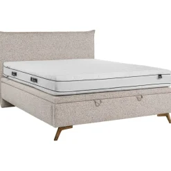 Hauss Łóżka Do Sypialni|Łóżka Tapicerowane*Łóżko tapicerowane 160x200 slim Kama beżowe Puente 06