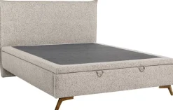 Hauss Łóżka Do Sypialni|Łóżka Tapicerowane*Łóżko tapicerowane 160x200 slim Kama beżowe Puente 06