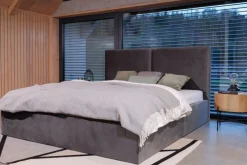 Hauss Łóżka Tapicerowane*Łóżko tapicerowane 160X200 z pojemnikiem na pościel Bari