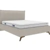 Hauss Łóżka Do Sypialni|Łóżka Tapicerowane*Łóżko tapicerowane 160x200 ze stelażem Kama beżowe Puente 06