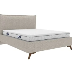 Hauss Łóżka Do Sypialni|Łóżka Tapicerowane*Łóżko tapicerowane 160x200 ze stelażem Kama beżowe Puente 06