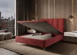 Hauss Łóżka Do Sypialni|Łóżka Tapicerowane*Łóżko tapicerowane z pojemnikiem Gaja Slim