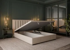 Hauss Łóżka Do Sypialni|Łóżka Tapicerowane*Łóżko tapicerowane z pojemnikiem Koral Slim